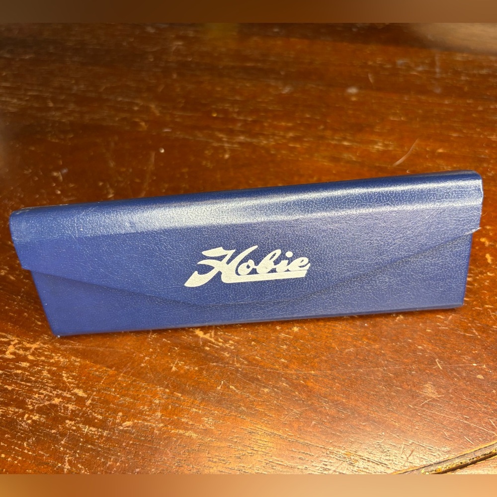 Hobie Navy Blue Eyeglass Case & Cloth